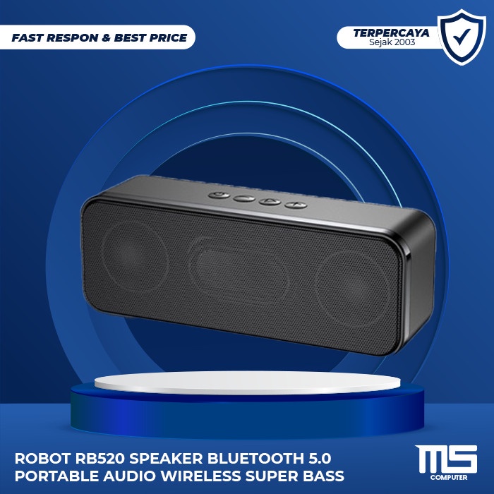 Jual GARANSI 1 TAHUN SPEAKER ROBOT RB520 RB 520 PORTABEL BLUETOOTH 5.0 ...