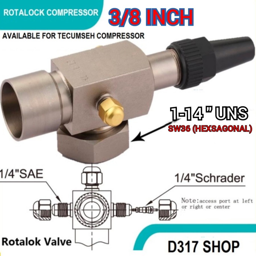 Jual TR02 CRAN ROTALOCK VALVE/KRAN COMPRESSOR 3/8 INCH | Shopee Indonesia