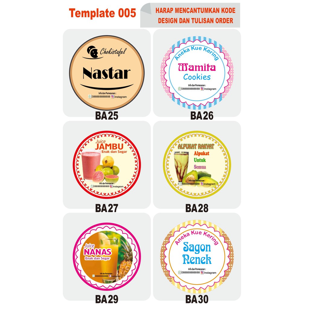 Jual Jasa Design Stiker Label / ID Card / Label kemasan | Shopee Indonesia