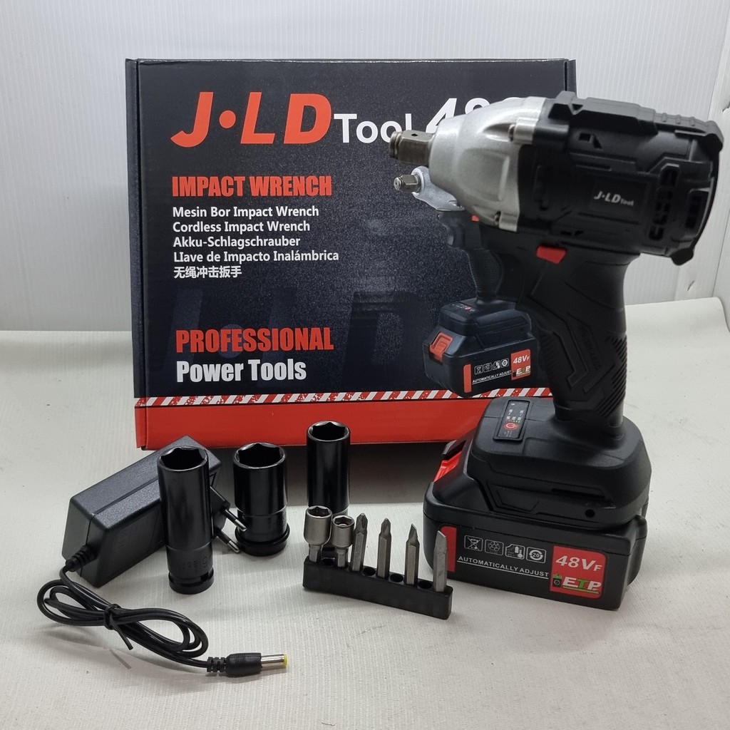 Jual [BISA COD] JLD MESIN BOR CORDLESS IMPACT WRENCH BRUSHLESS 48S