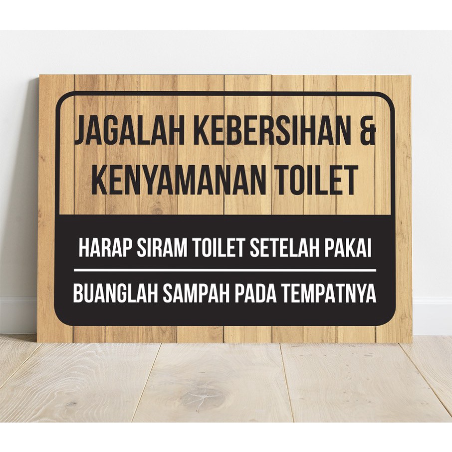 Jual Poster Jagalah Kebersihan Dan Kenyamanan Toilet Dekorasi Pajangan