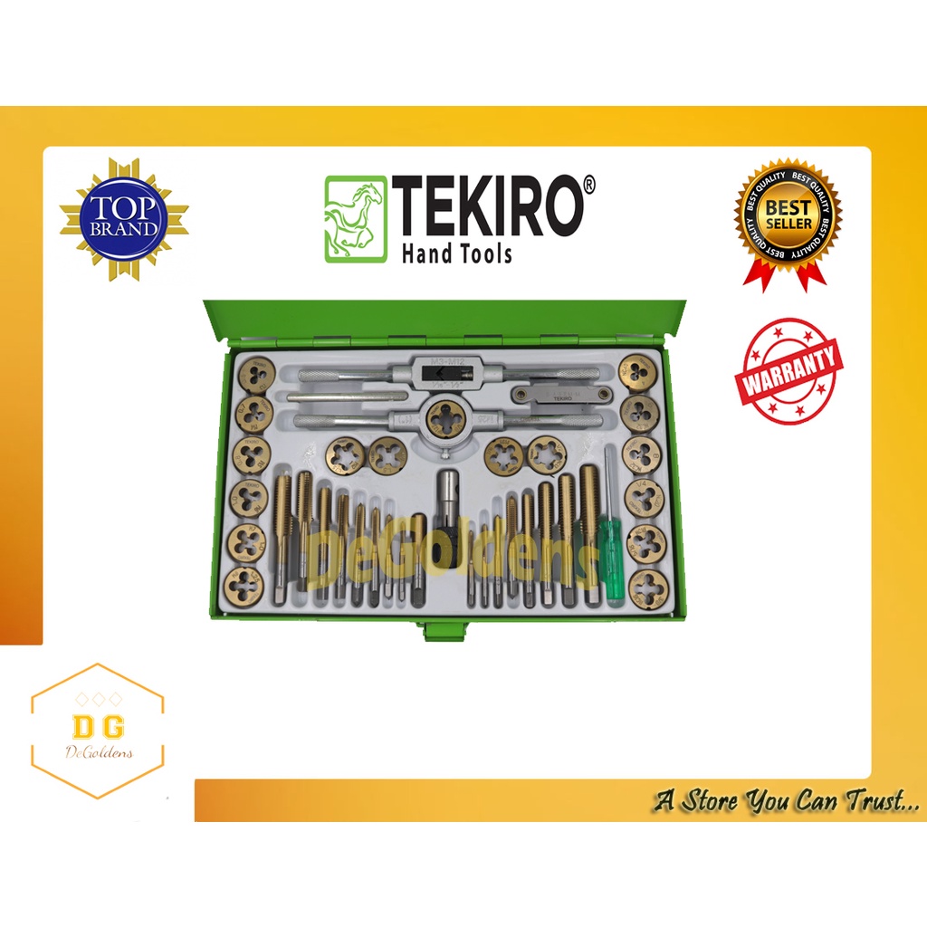 Jual Tekiro Tap And Dies Set 40 Pcs Alat Senai Dan Tap Baut Tekiro 40 Pcs Shopee Indonesia