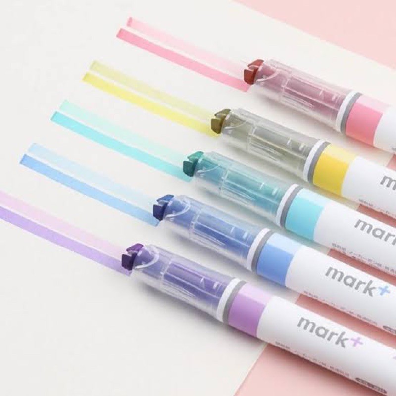 Jual Kokuyo Mark+ Two Tone 2in1 Color Highlighter | Shopee Indonesia