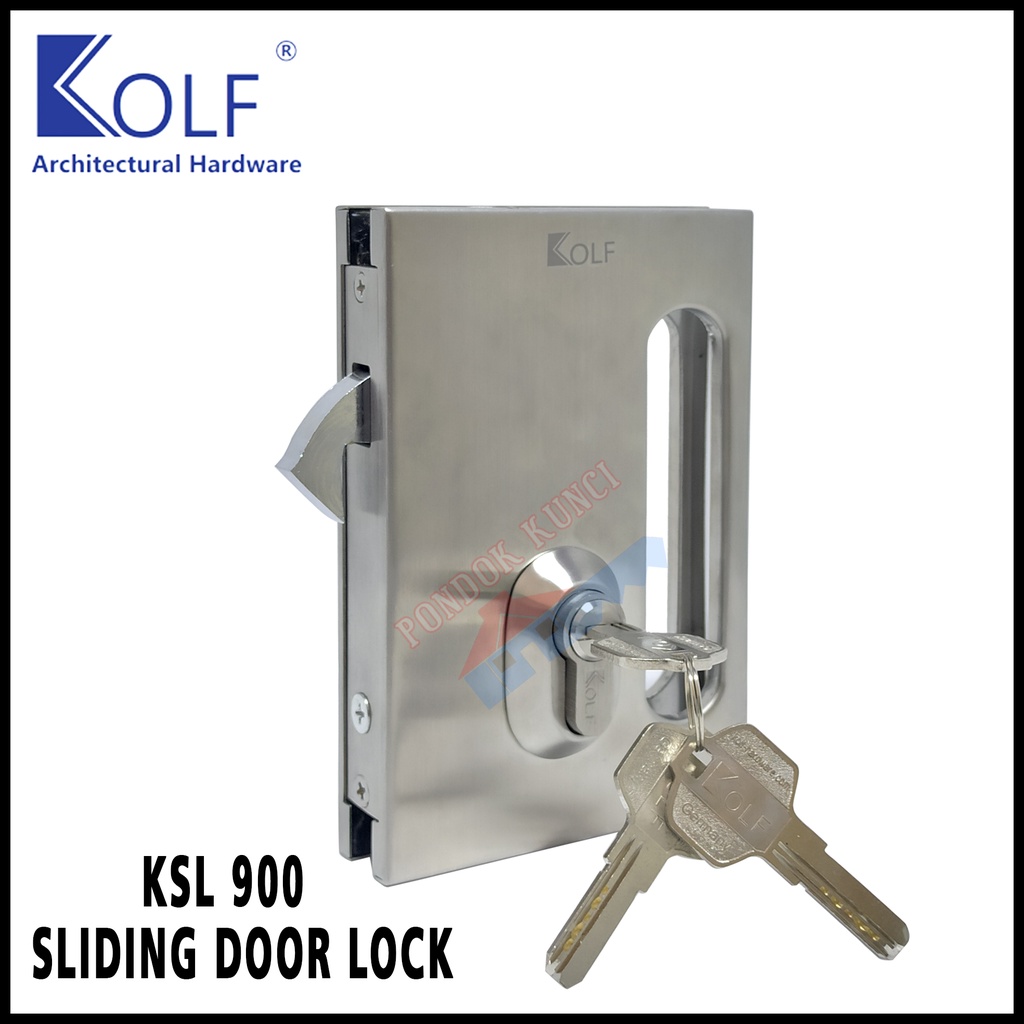 Jual Kunci Sliding Pintu Kaca Kolf KSL900 Glass Door Lock Sleding Kolf ...