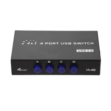 Jual Manual Switch Printer 4 Port - Data Switcher 1-4 Usb - Sharing ...
