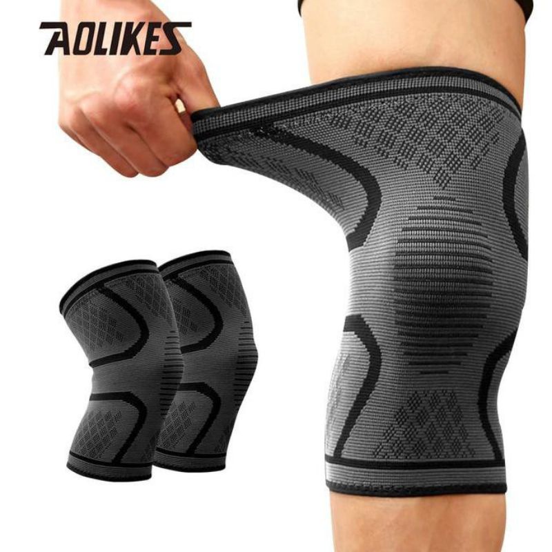 Jual AOLIKES 7718 Deker Lutut Kaki Leg Guard Knee Support Sleeve Pad ...