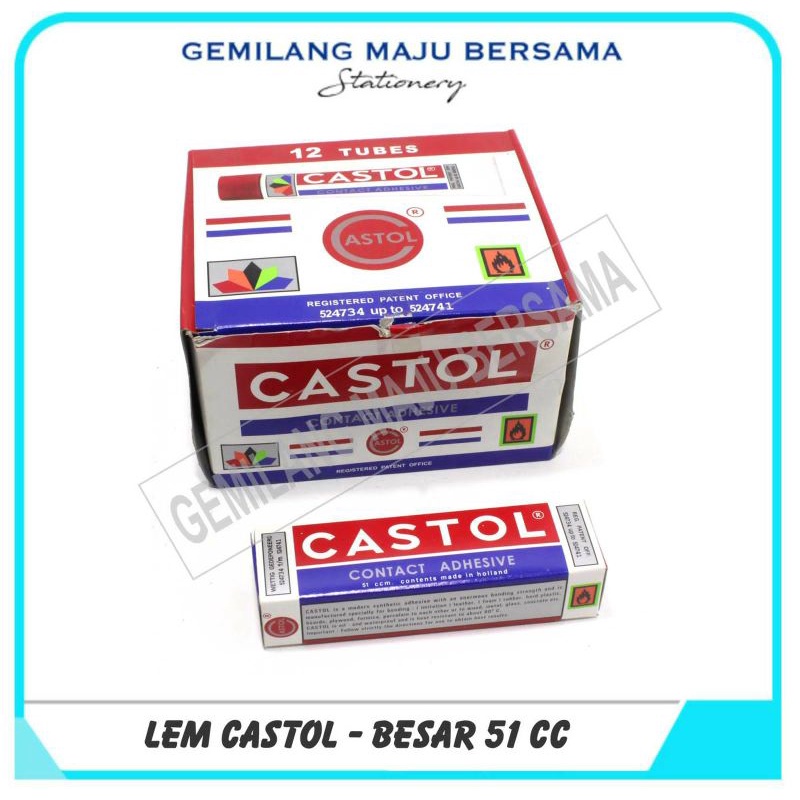 Jual Lem Castol Besar 51ml (Isi 12 bh) | Shopee Indonesia