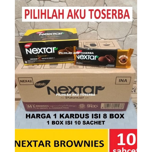 Jual Biskuit Nabati Nextar Brownies Chocolate - ( Harga 1 Dus Isi 8 Box ...