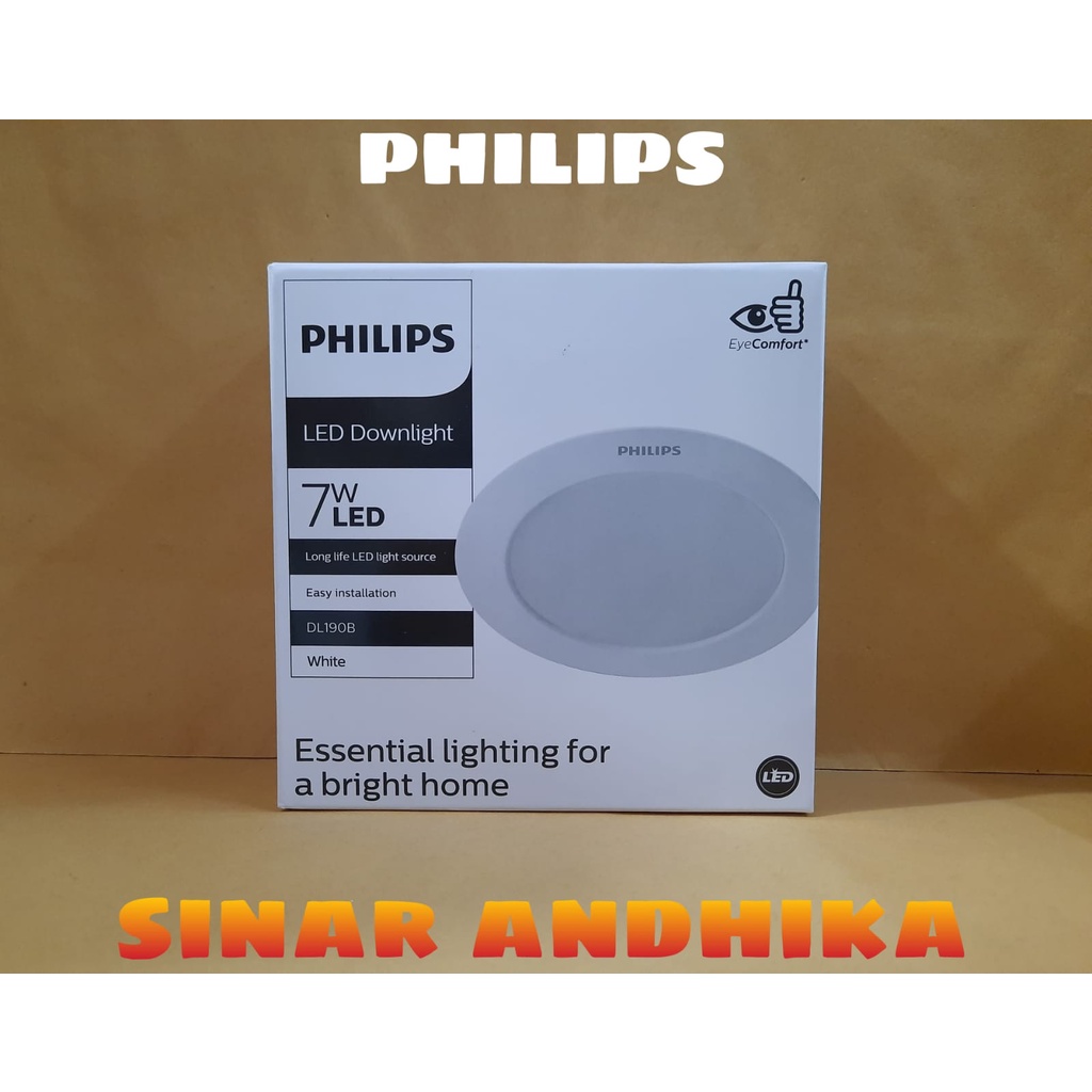 Jual Lampu Led Downlight Philips Eridani 7Watt DL190B | Shopee Indonesia