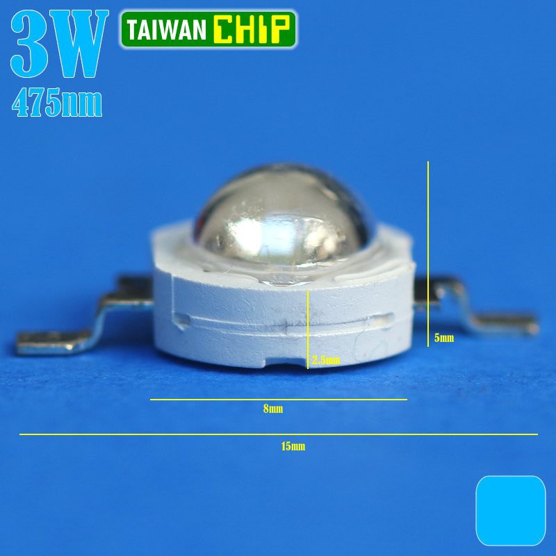 Jual Led HPL 3w 475NM 480NM ION BLUE 6070LM 45 MIL Shopee Indonesia