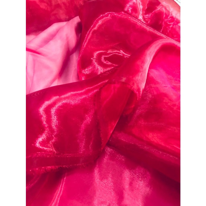 Jual Kain Bahan Organza Organdi Kain Kaca Premium Soft Touch High