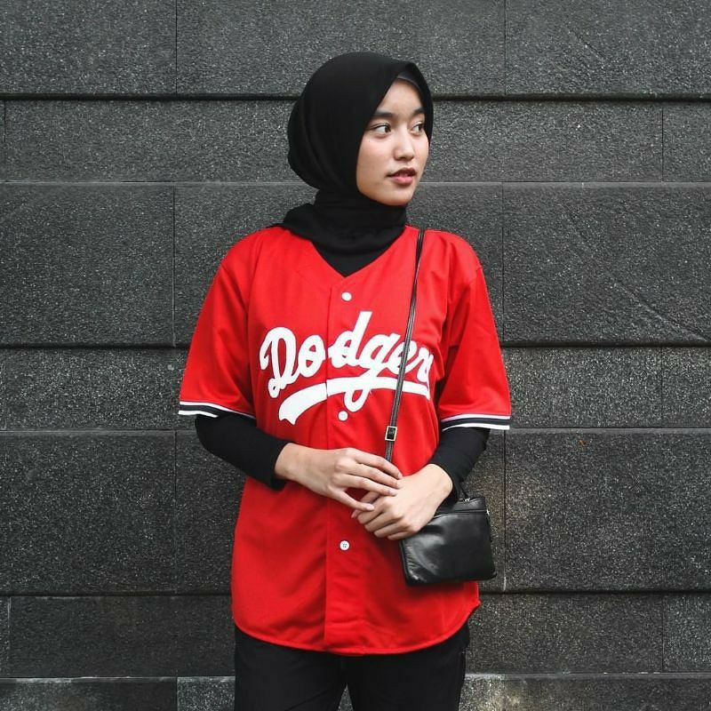 Style baju baseball hot sale hijab