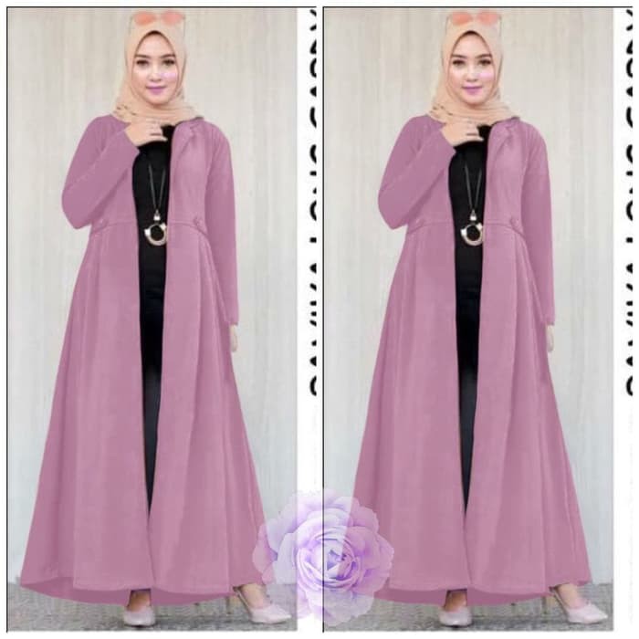 Long hotsell cardigan muslimah