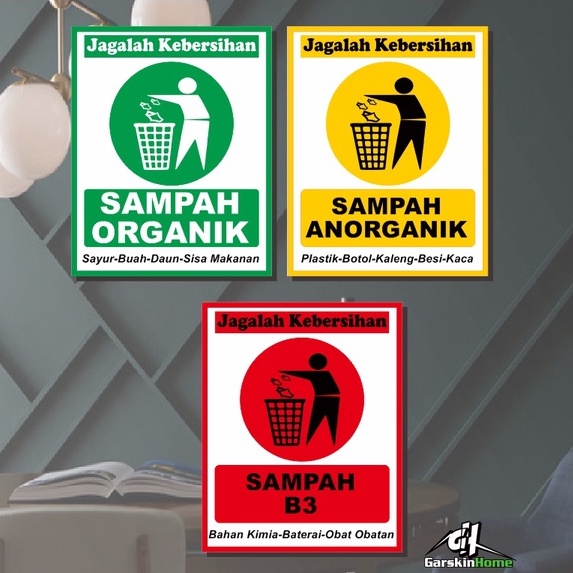 Jual Stiker Sampah Organik,nanorganik,b3 | Shopee Indonesia