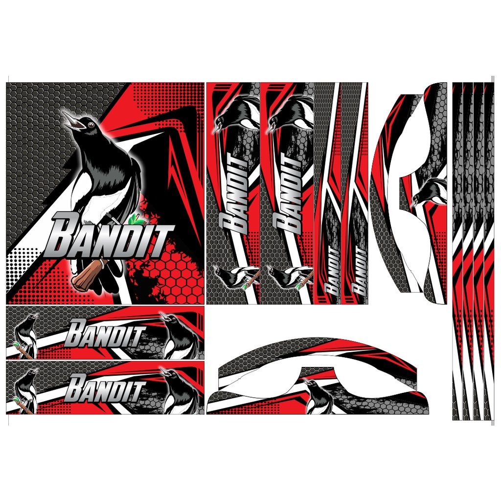 Jual STICKER custom DECAL SANGKAR / KANDANG KOTAK || STIKER KACER ...