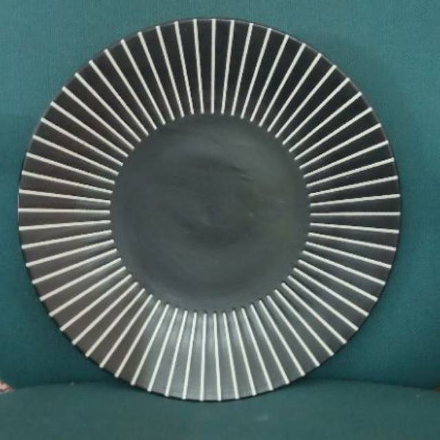 Jual Pring makan/saji 27.5cm warna hitam dove berbagai corak dan motif ...