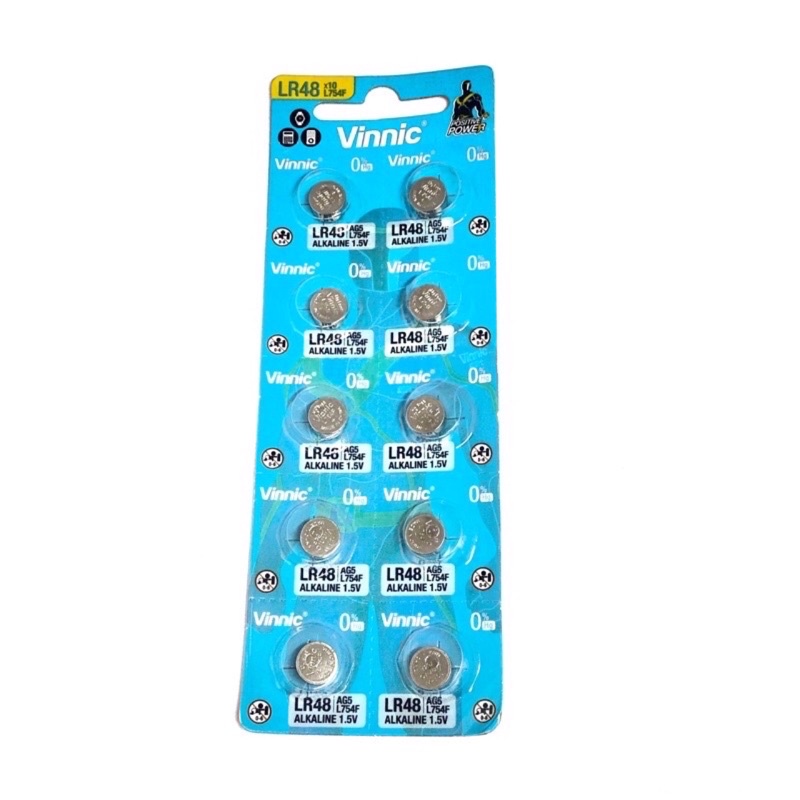 Jual BATERAI VINNIC L754F /AG5/LR48 HARGA SATU BIJi( SATUAN) | Shopee ...