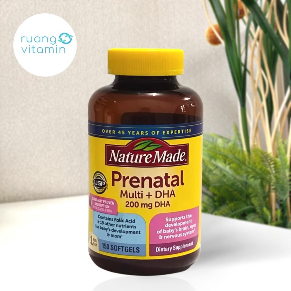 Jual NATURE MADE Prenatal Multi + DHA 200mg (150 Softgels) Shopee