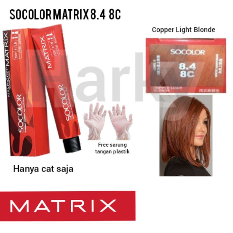 Jual Cat Saja - Cat Matrix Socolor 8.4 8C / Pewarna Rambut / Cat Rambut ...