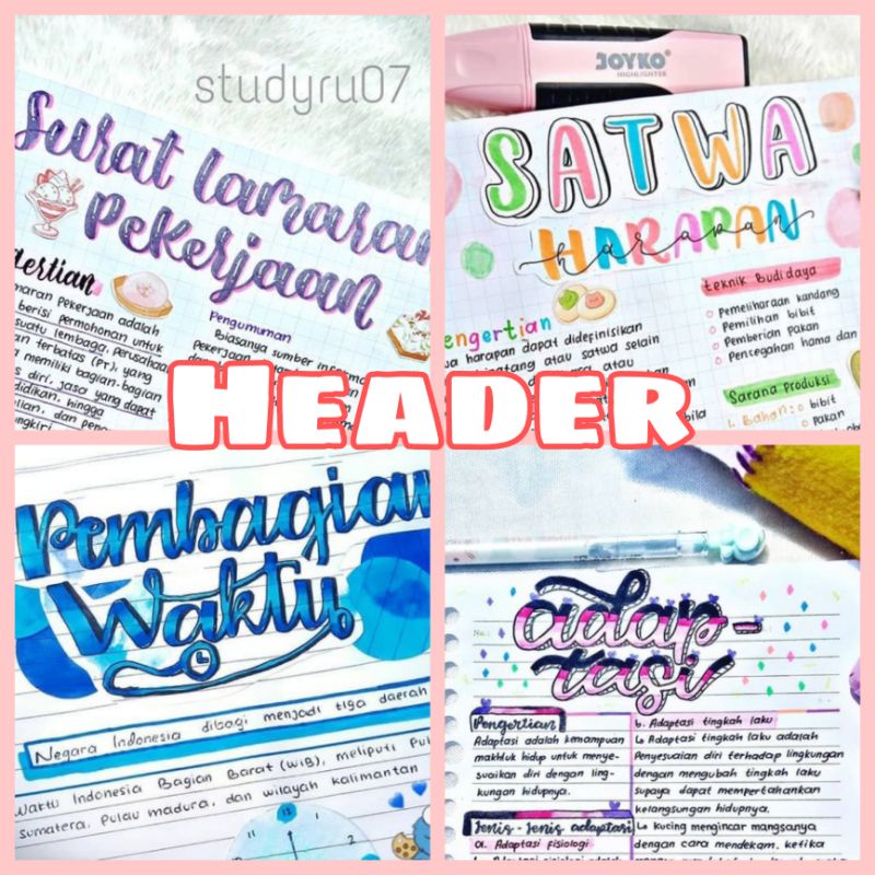 Jual HEADER LETTERING NESYAART | Shopee Indonesia