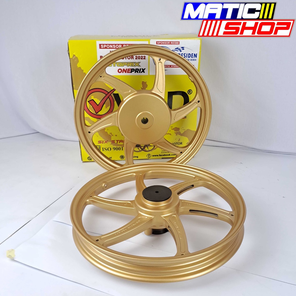 Jual Velg Ring Vnd Racing Six Star Mio Mio Smile Set Shopee Indonesia