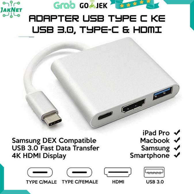 Jual promo!! Samsung Dex USBC Hub HDMI USB C Adapter Monitor Macbook