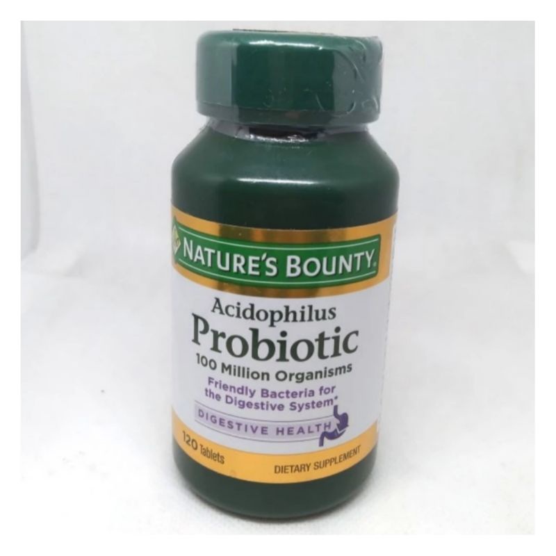 Jual Natures Bounty Acidophilus Probiotic 100 million 120 tablet