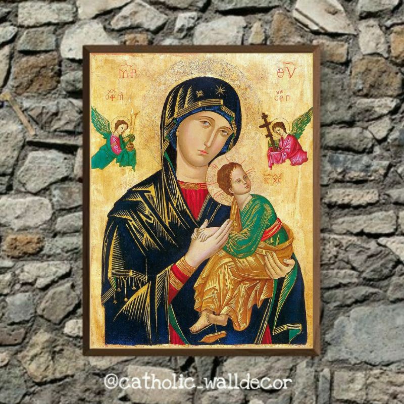 Jual Hiasan dinding Katolik Perpetual Help Bunda Maria penolong abadi ...