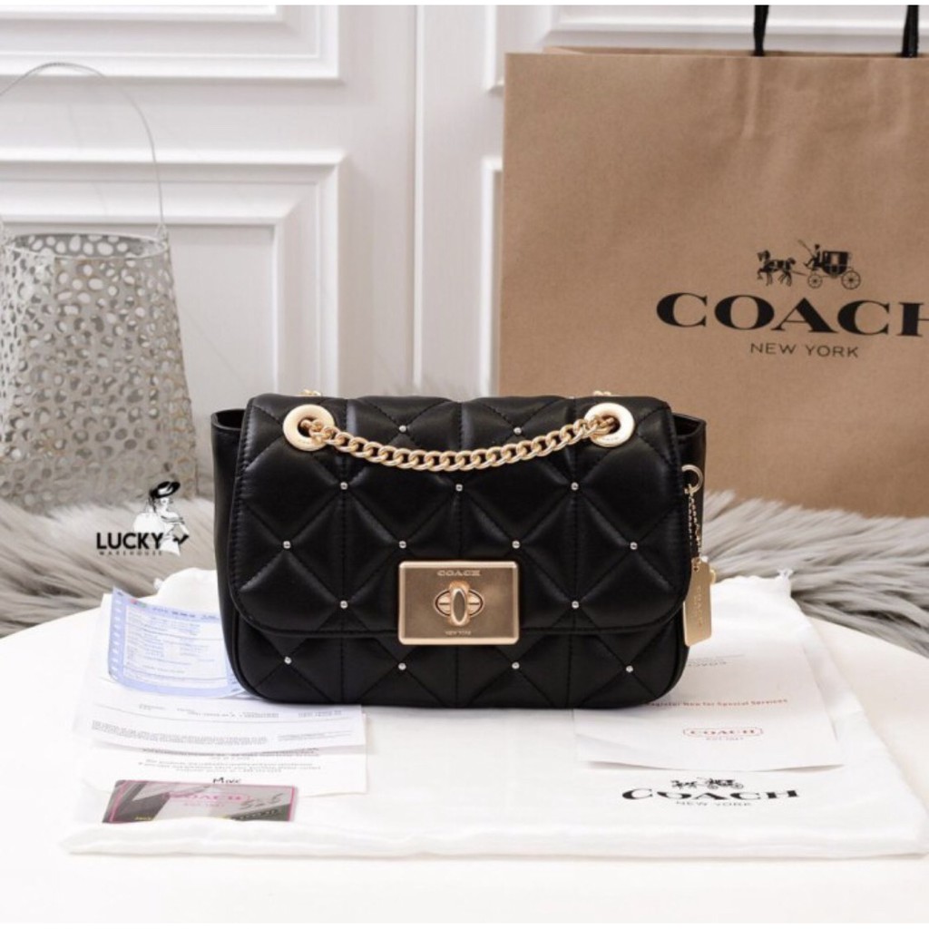 Coach Cassidy Crossbody With Studded Diamond Quilting ORIGINAL 100