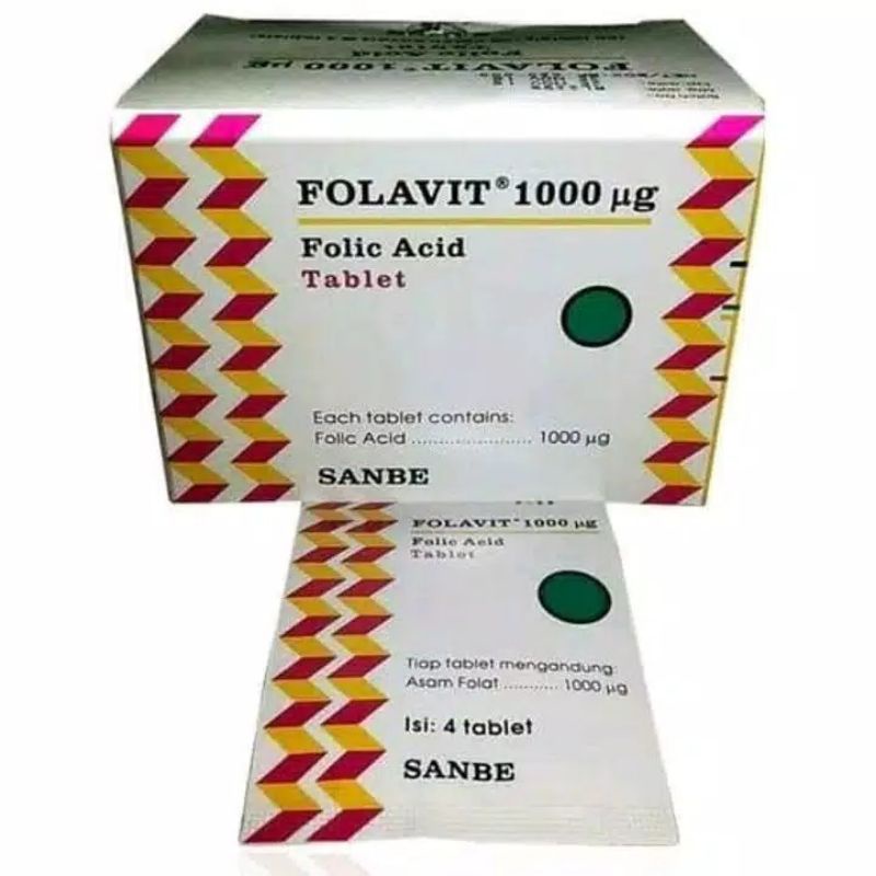 Jual Folavit Mcg Isi Tablet Sanbe Folic Acid Strip Promil Vitamin Asam Folat Shopee