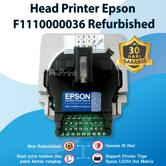 Jual Print Head Epson Lq310 Original Refurbished Prinhead Printer Dot Matrix Lq 310 Lq 310 1210