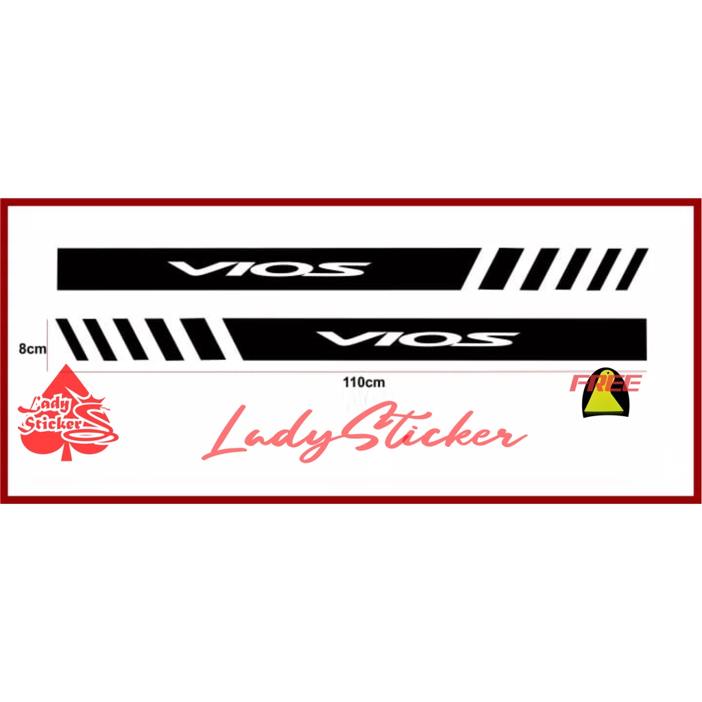 Jual STICKER STIKER VIOS CUTTING STICKER MOBL TOYOTA VIOS MINIMALIS ...