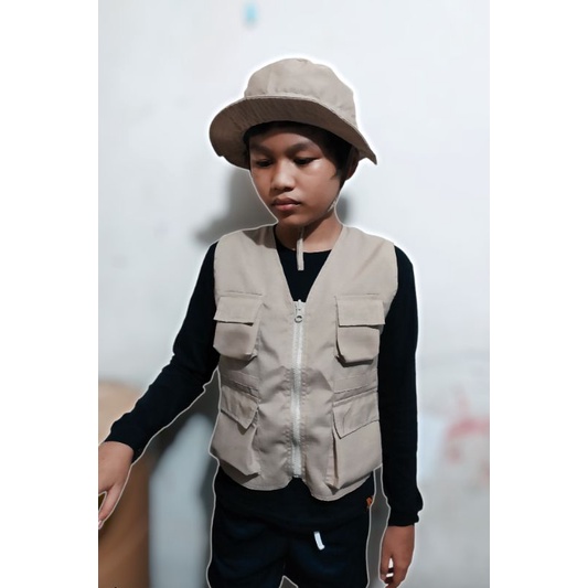 Jual Rompi anak Petualang paket special Rompi kaos celana dan topi ...