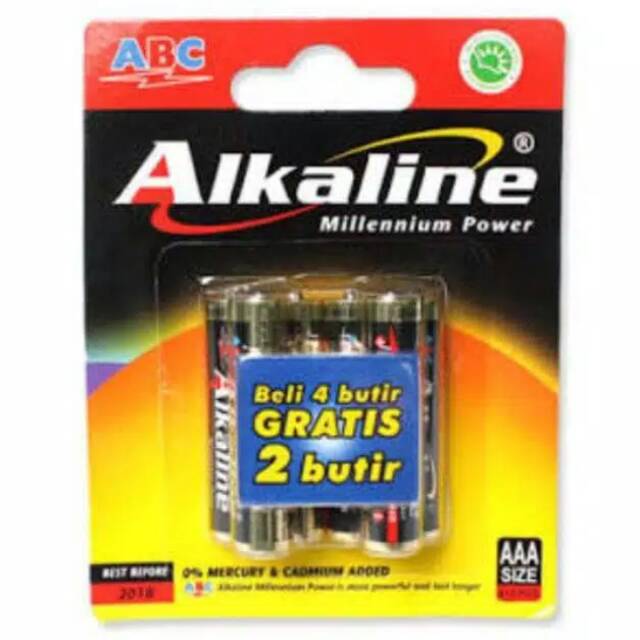 Jual battery AAA ABC Alkaline 1,5 volt | Shopee Indonesia