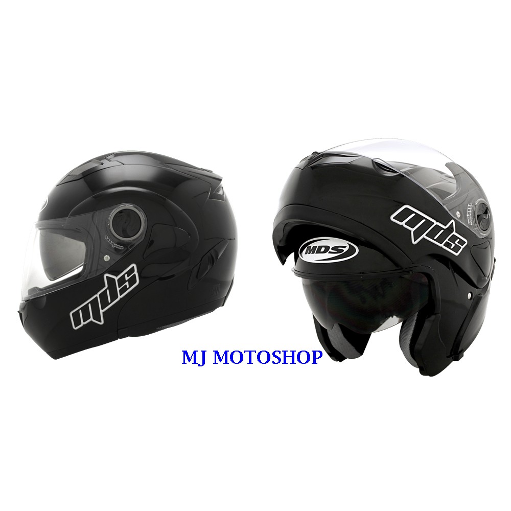 Jual MDS PRO RIDER MODULAR BISA HALF FACE FULL FACE DOUBLE VISOR ...