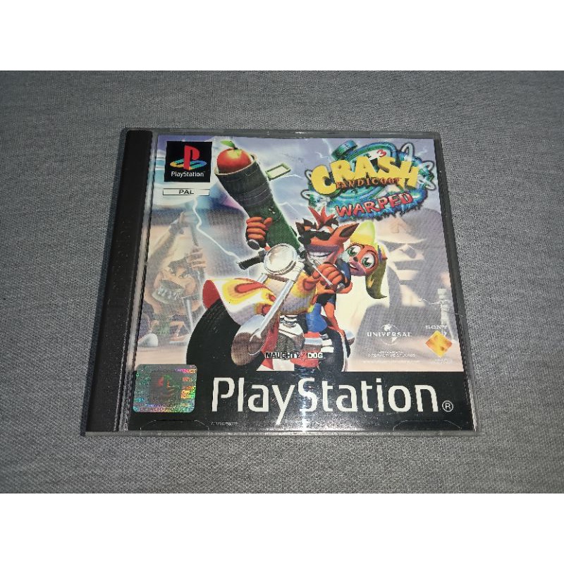 Crash Bandicoot 3 Warped - Jeu PS1 PAL Complet Avec Boîte Et Manuel, état TBE
