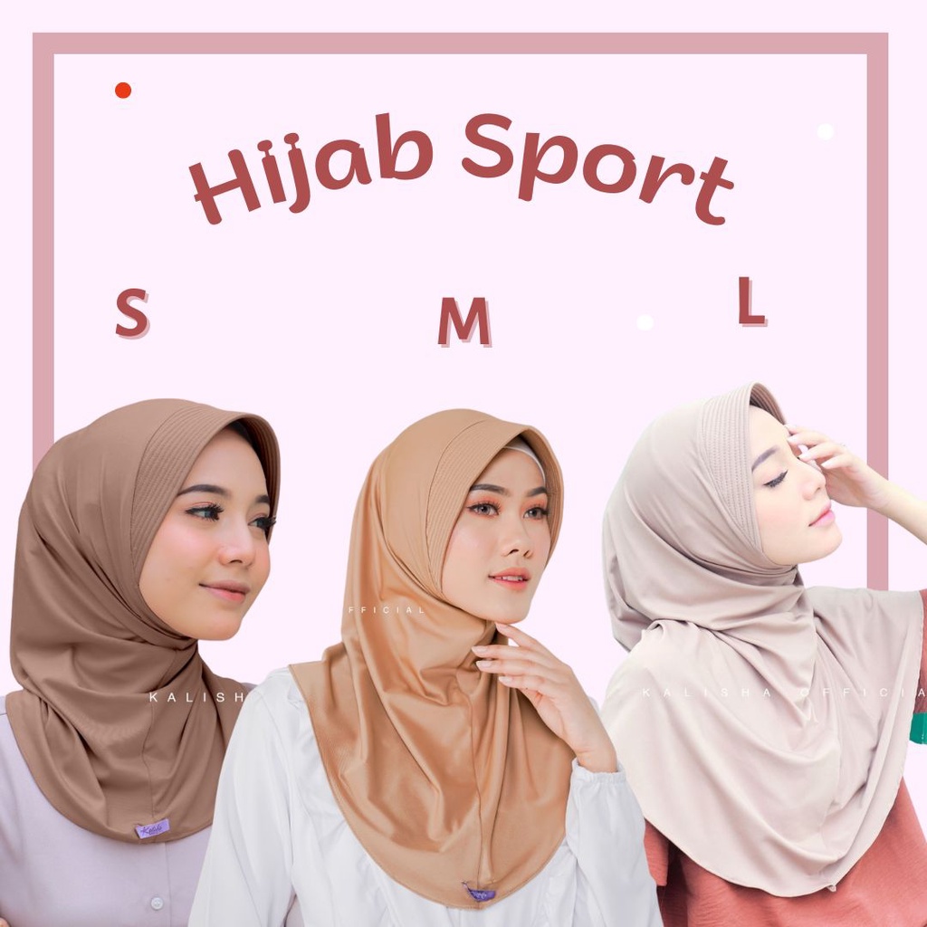 Jual Kalisha - Kerudung Sporty Bergo Hamidah Jilbab Sport Jilbab Instan  Ukuran S M L Sporty Adiba Nazwa Bahan Jersey Menutup Dada | Shopee Indonesia