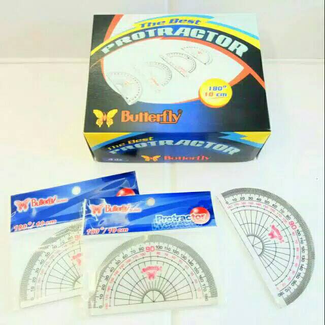 Jual Busur 180° | Protractor Butterfly | Shopee Indonesia