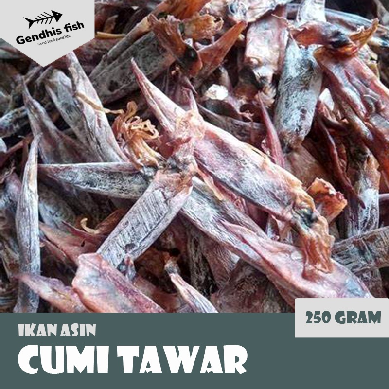 Jual Cumi tawar / juhi tawar / dried squid kemasan 250 gram Shopee