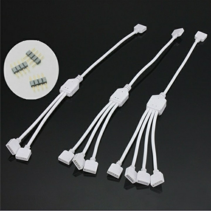 Jual Kabel Extension Konektor 4 Pin Untuk Lampu Strip Led Rgb 5050 3528 ...