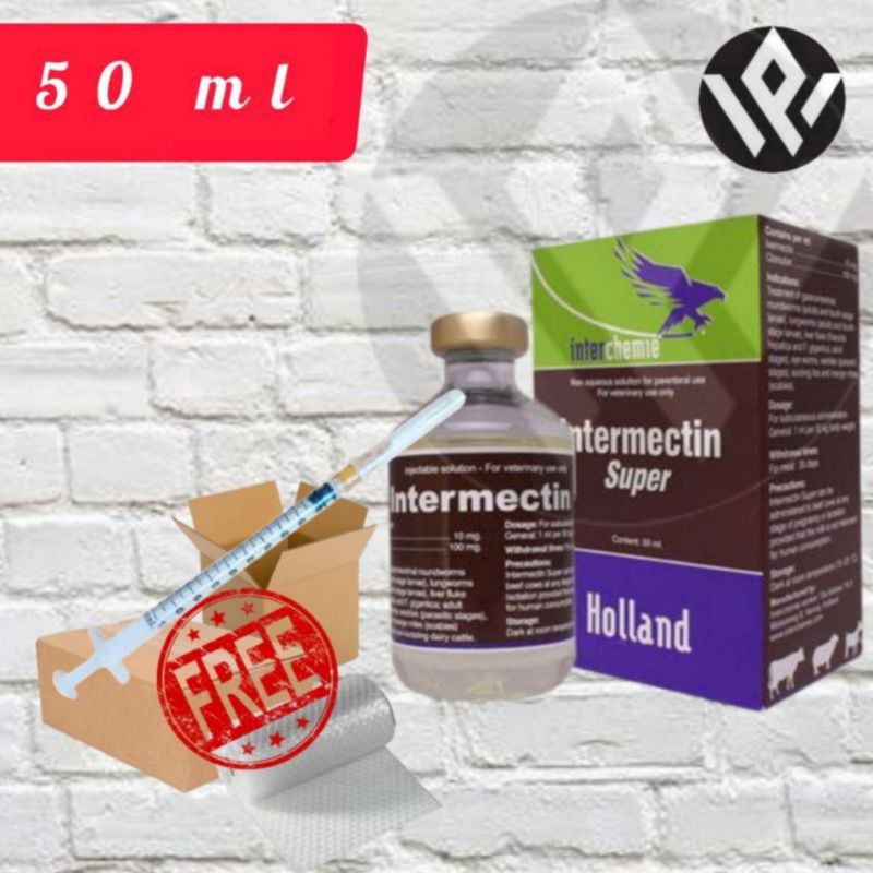 Jual Intermectin Super 50 ml Obat Kutu Pinjal Tungau Cacing Parasit ...