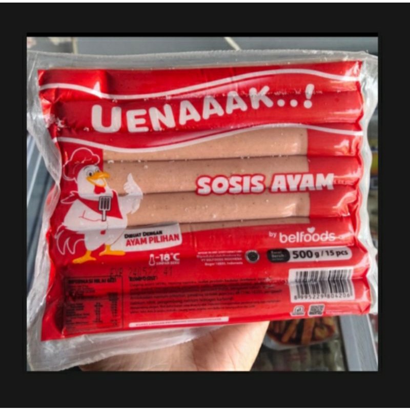 Jual SOSIS AYAM BELFOODS 500 Gr Isi 15 Pcs | Shopee Indonesia