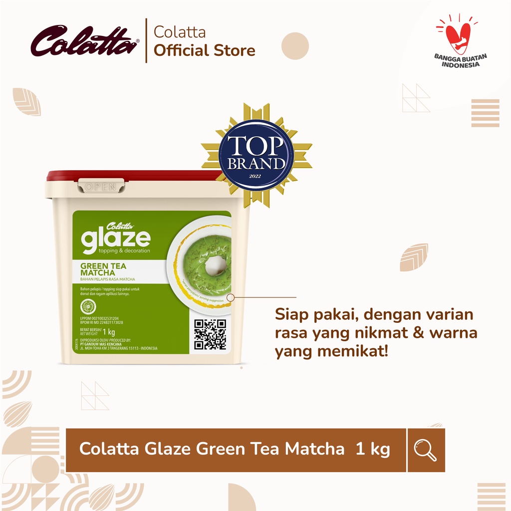 Jual Colatta Glaze Green Tea - Bahan Pelapis Rasa Green Tea 1Kg ...