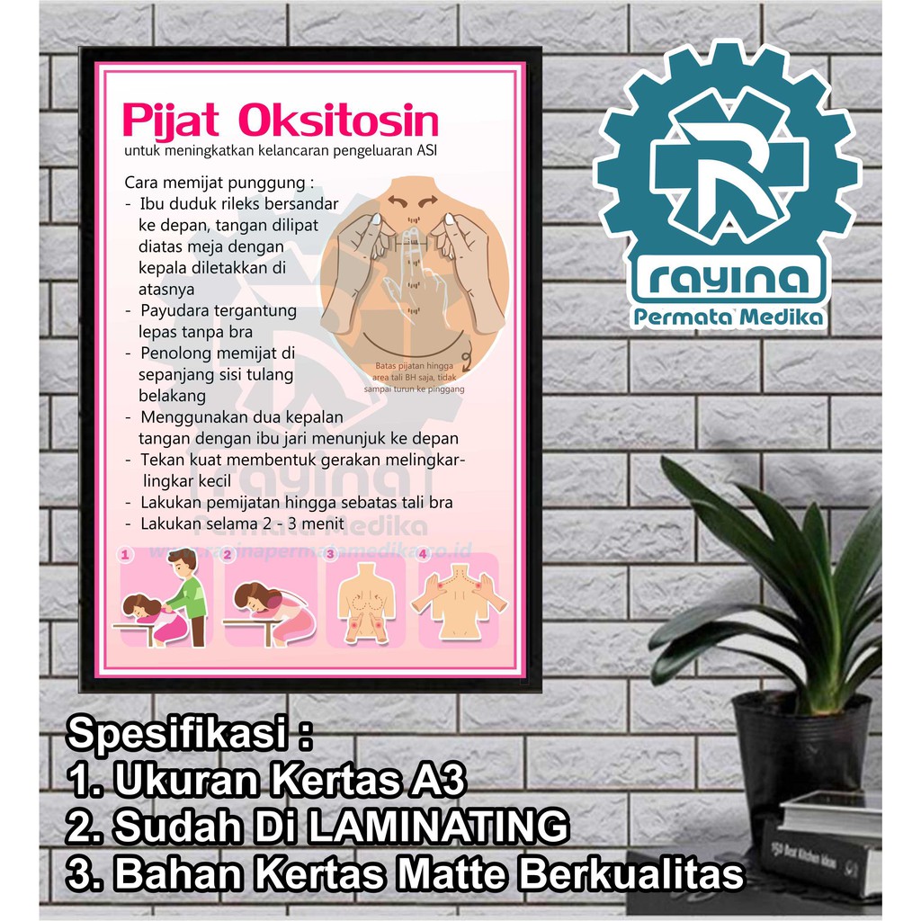 Jual Poster Pijat Oksitosin | Shopee Indonesia