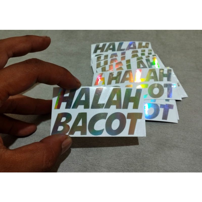 Jual Sticker Halah Bacot Cutting Shopee Indonesia