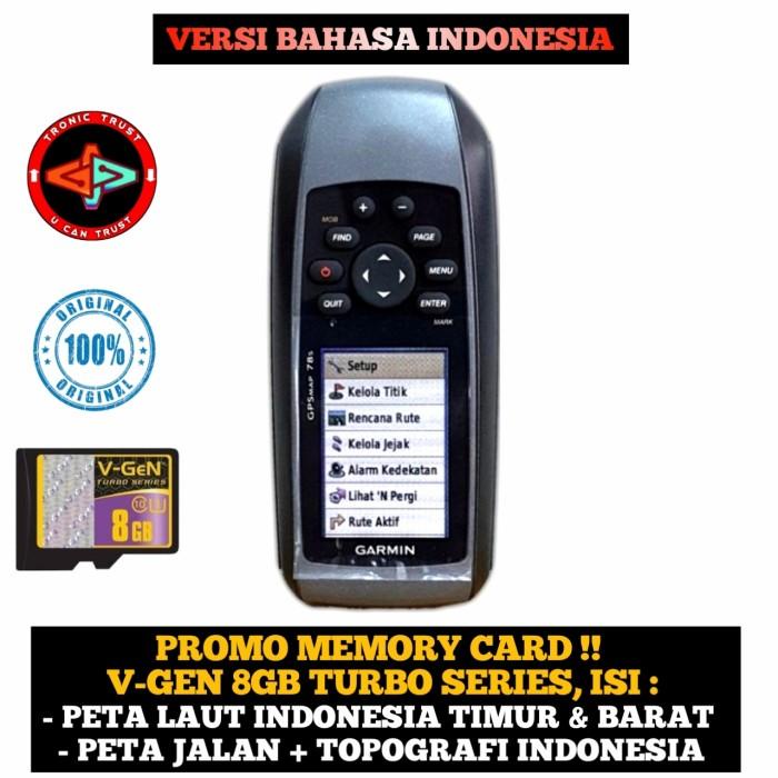 Jual Tracker | Gps Garmin 78S Free Peta Indonesia Darat Atau Laut ...