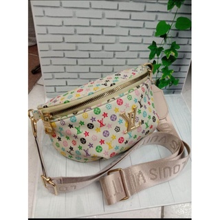 Jual Tas waistbag LV EMBOSED RANTAI Kode 78331 FREE BOX+paperbag+serty Uk  27x15cm