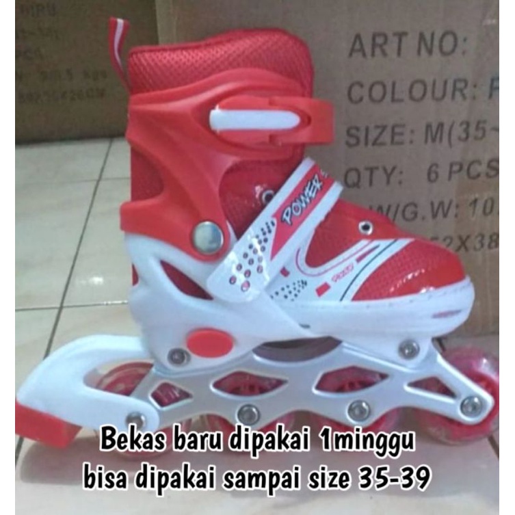 Jual sepatu Roda (BEKAS) Baru dipakai 1mingguan(baca deskripsi ...