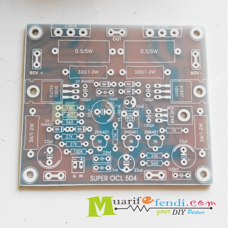 Jual PCB Power Amplifier SOCL504 SOCL 504 TEF FR4 Fiber BAGUS | Shopee