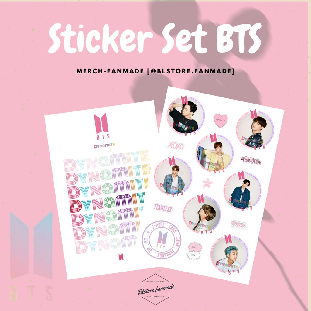 Jual Sticker Set BTS DYNAMITE - Tumblr Aesthetic sticker Jungkook/Jin/V ...